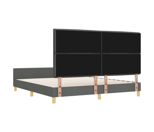 Estructura de Cama  Gris Oscuro 180x200 cm Tela