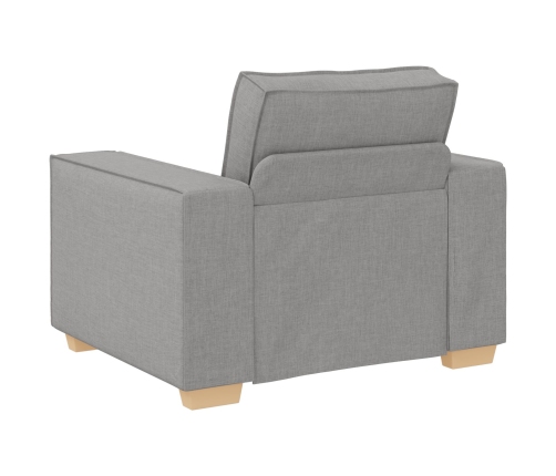 Conjunto de Sofá de 3 Piezas con Cojines de Tela Gris Nube