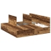 Estructura de Cama Madera Recuperada Madera de Roble Sólido