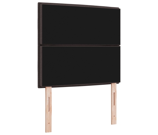 Cabecero  Marrón oscuro Tela 90 cm Cabecero Rectangular