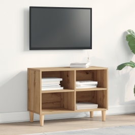 Gabinete de TV  Roble Artesanal 69.5x30x50 cm Madera Elaborada