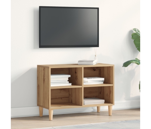 Gabinete de TV  Roble Artesanal 69.5x30x50 cm Madera Elaborada