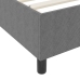 Cama con Box Spring  con Colchón Gris Claro 140x200 cm Tela de Terciopelo