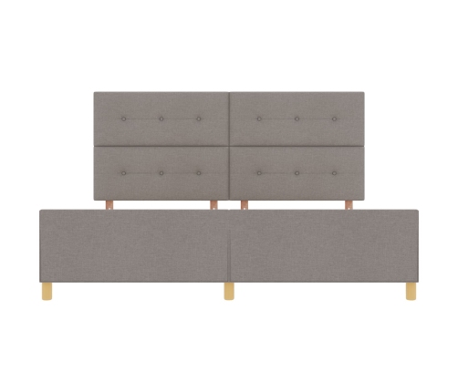 Cama de Tela Taupe  200x200 cm