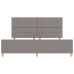 Cama de Tela Taupe  200x200 cm