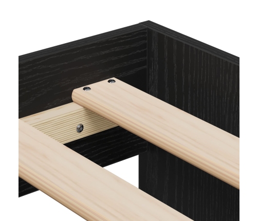 Estructura de Cama  Roble Negro 100x200 cm