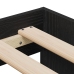 Estructura de Cama  Roble Negro 100x200 cm