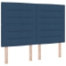 Estructura de cama de tela azul  140x200 cm