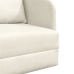Sofá Cama de Piso  2 en 1 Crema 65x80x83 cm Terciopelo