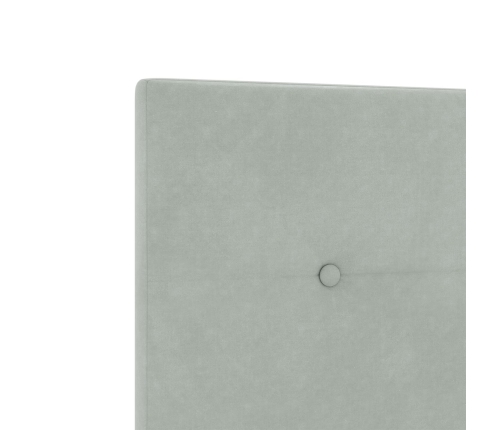 Cabecera LED Gris Claro 80 cm Terciopelo