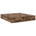 Estructura de cama  Roble ahumado Madera Doble Con almacenamiento