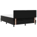 Cama Box Spring  con colchón Negro 160x200 cm Terciopelo