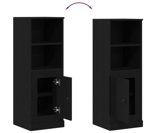 Gabinete Alto de Roble Negro 36x35.5x103.5 cm Madera MDF