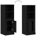 Gabinete Alto de Roble Negro 36x35.5x103.5 cm Madera MDF