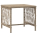 Conjunto de Tumbonas  Set de 3 Beige y Crema Ratán de PE, metal
