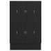 Estructura de cama de almacenamiento  Negro Madera elaborada