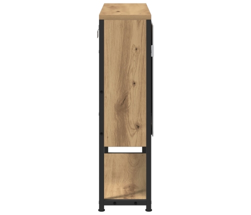 Armario Espejo de Baño  Roble Artesanal 60x16x60 cm Madera Elaborada