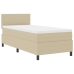 Cama con Box Spring  con Colchón Beige 90x200 cm Tela de Corduroy