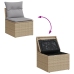 Conjunto de Sofás de Jardín  7 Piezas Beige y Gris