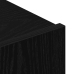 Soporte de TV de roble negro  80x30x30 cm hecho de madera aglomerada