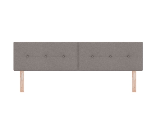 Cabezal  Tufted con botones Taupe 180 cm en tela