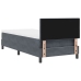 Cama con Somier y Colchón  Gris Oscuro 90x200 cm de Terciopelo