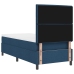 Cama con Somier y Colchón Azul 100x200 cm Tela
