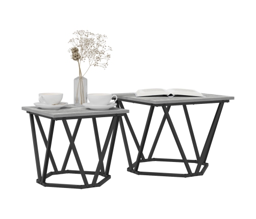 Gris sonoma Madera de ingeniería y metal Mediana Duradera
