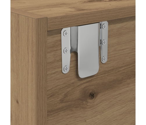 mueble para TV  de roble artesano 100x31x25,5 cm de madera elaborada