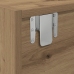 mueble para TV  de roble artesano 100x31x25,5 cm de madera elaborada