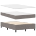 Cama Box Spring con Colchón Taupe 120x200 cm Tela