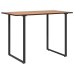 Mesa de Jardín  Marrón 100x55x70 cm DPC y Acero