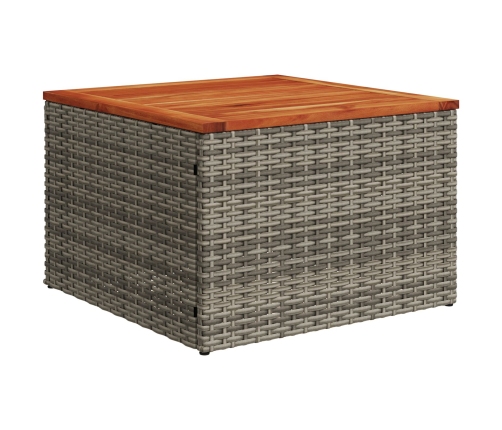 Juego de Sofá de Jardín de 8 Piezas con Cojines de Rattan Gris