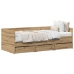 Cama Día  Roble artesanal Madera elaborada 90 x 190 cm Duradera