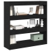 Mueble para libros / Separador de ambientes Roble negro 100x30x103cm Madera resistente