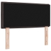 Cabecero  Diseño de Líneas Marrón Oscuro 80 cm Tela