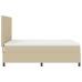 Cama con Base Tapizada  con Colchón Verde Claro Gris 160x200 cm Tela de Corduroy
