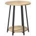 Mesa auxiliar  de 2 piezas en madera de roble sonoma y metal