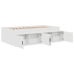 Estructura de Cama de Almacenamiento Blanca 90x190 cm