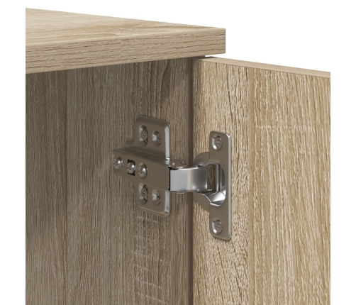 Cama de Almacenamiento roble Sonoma madera elaborada 90 x 190 cm