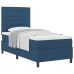 Cama con Somier y Colchón Azul 100x200 cm Tela