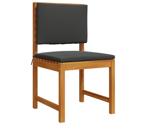 Conjunto de Comedor de Jardín de 3 Piezas  de Madera Maciza de Acacia