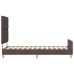 Estructura de cama  marrón oscuro 90x190 cm Tela