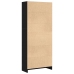 Estantería de roble negro  - 60 x 24 x 143 cm - Hecha de madera elaborada