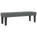 Cama con somier y colchón gris oscuro 140x190 cm