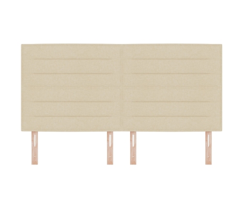 Cabecero  Diseño de Líneas Crema 180 cm Tela