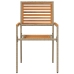 Sillas de jardín apilables  con cojines 2 pcs Beige Polirratan