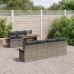 Conjunto de Sofá de Jardín  Set de 8 Gris Ratán