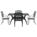 Set de 3 Negro Aluminio fundido Mediano Diseño Elegante