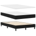 Estructura de Cama  con Colchón Negro y Blanco Tela 120 x 200 cm